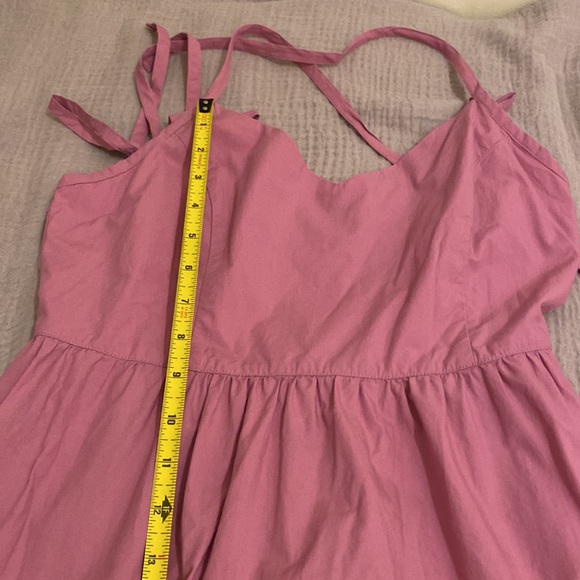 Madewell Sidonie Poplin Maxi Dress Pink Sleeveless Dress. Size M. Style NL119 - Picture 9 of 12